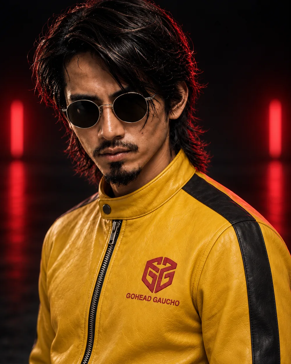 Gohead Gaucho in his yellow leather jacket